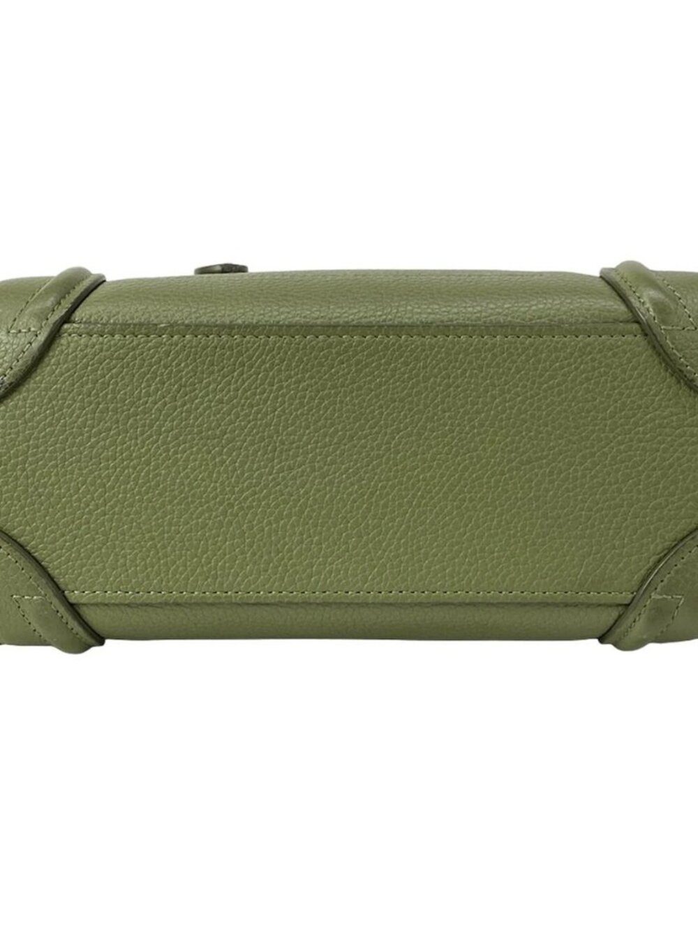 CELINE Luggage Nano Shopper Green Leather Handbag - Picture 5 of 15